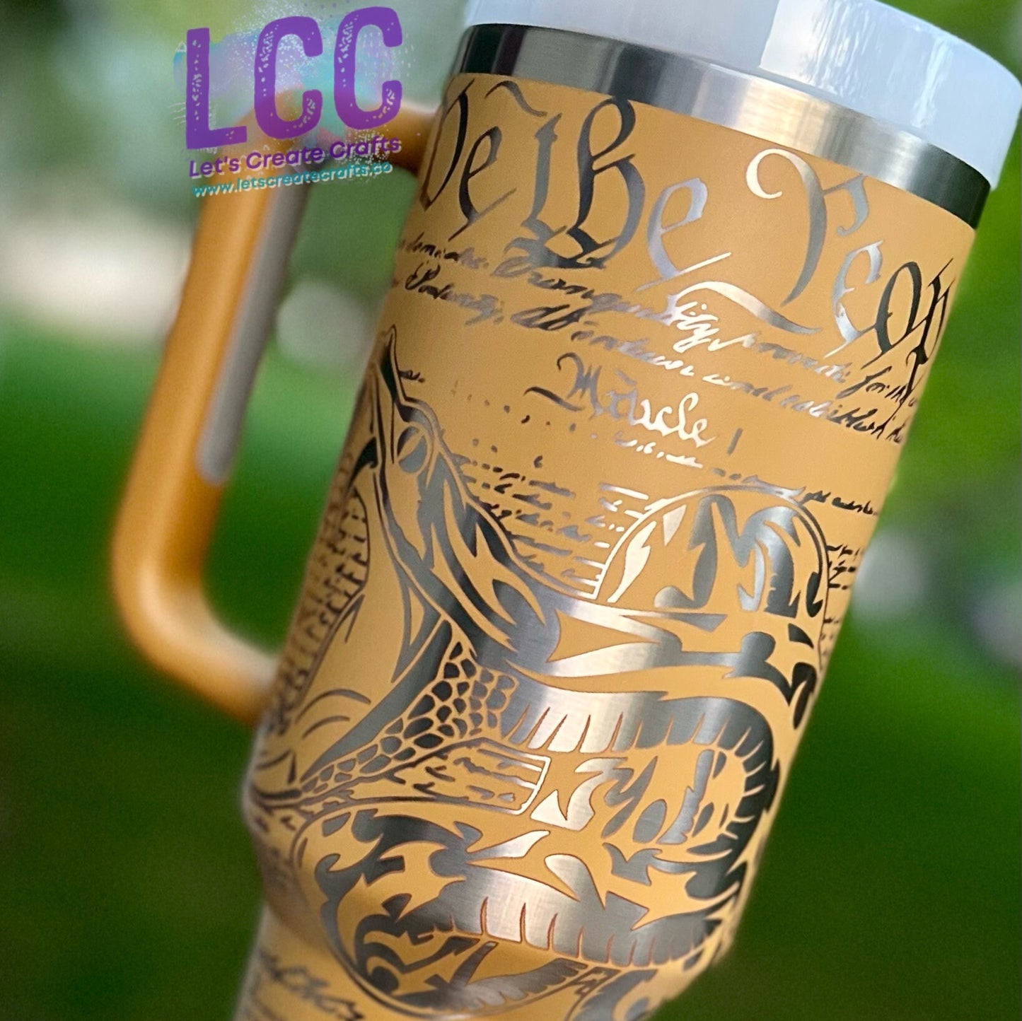 40oz Flag / We the People / Don't Tred on Me Engraved Quencher Tumbler w/ Handle / Gifts for Father, Dad, Stepdad, birthday graduation, fall